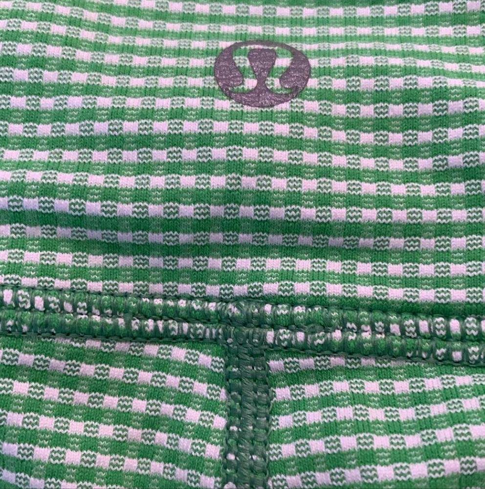 Lululemon Athletica Green And White Leggings Size 12 - Picture 5 of 9